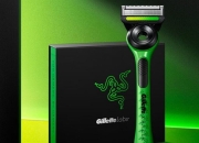 吉列携手雷蛇推出联名极光剃须刀，磁吸底座+绿色涂装售价299元